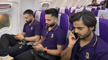KKR team stuck in trouble, spent night in Varanasi due to bad weather