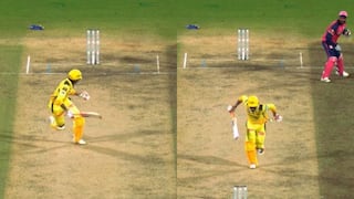 Ravindra jadeja obstructing the field dismissal in CSK VS RR ipl 2024 Match Watch Video