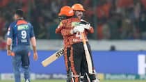 Travis head Abhishek Sharma shines Sunrisers Hyderabad beat Lucknow Super giants by 10 Wickets in Ipl 2024