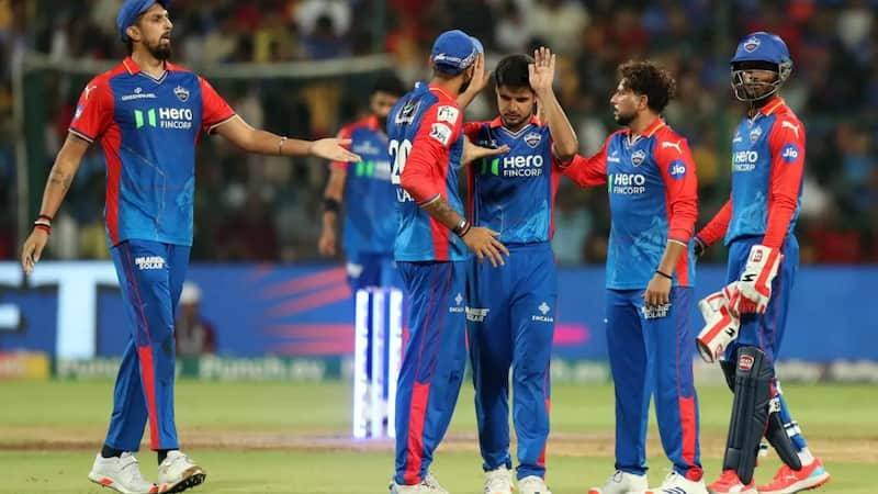 Delhi Capitals team during an IP match