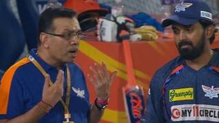 watch sanjiv goenka heated chat with kl rahul after lsg lost to srh at hyderabad