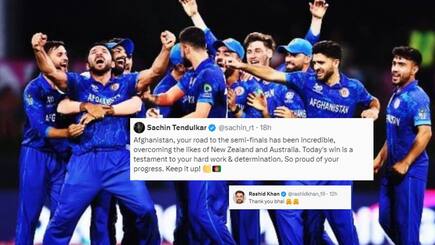 Proud of Your progress Sachin tendulkar reacts for afghanistan rashid khan reply