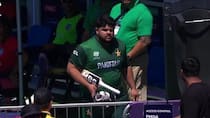Watch Azam Khan got angry with the fans after getting out for a duck.