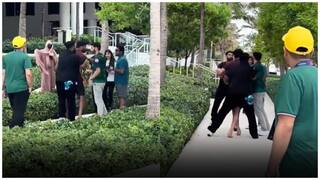 Haris Rauf runs to hit trolling fan in USA