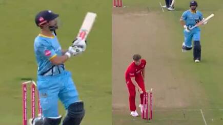 Watch hit wicket and run out on same ball but Shan Masood gets still declared not out