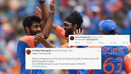 Team India wins the T20 World Cup after 17 years Sachin tendulkar reacts