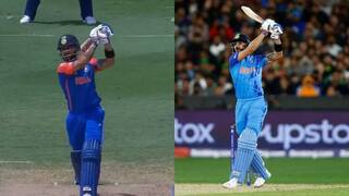IND vs AFG Virat Kohli hits Haris Rauf shot to Naveen Ul Haq VIDEO goes viral