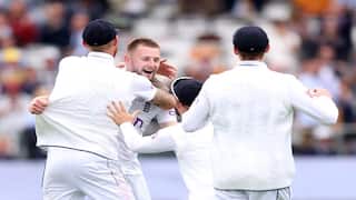 Gus Atkinson becomes only the second England bowler to take 10 wickets in a match at Lord’s on his Test debut