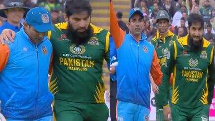Robin uthappa runs to help injured misbah ul haq in WCL 2024 Final