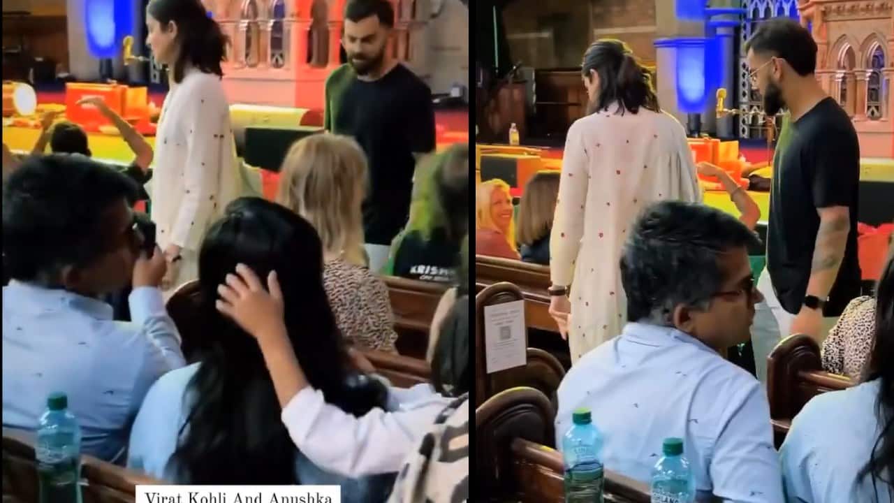 Virat Kohli and Anushka Sharma in Kirtan in London