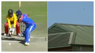 WATCH: Sanju Samson Sends the Ball Flying off the Stadium With A 110m Six in 5th T20I v Zimbabwe