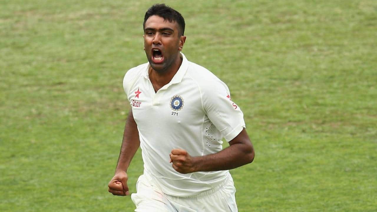 Ashwin playing Test cricket for India