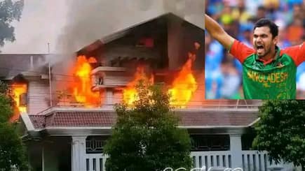 Mashrafe Mortaza house was put on fire by miscreants amid nationwide protests