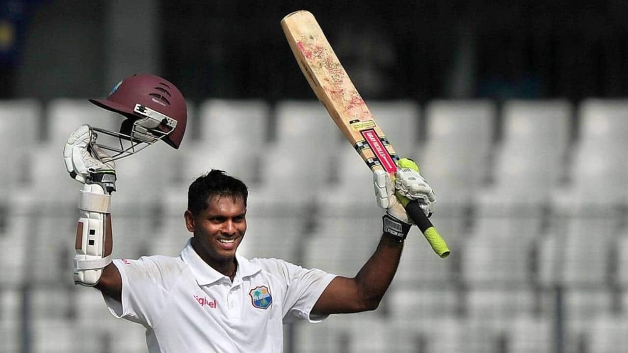 Chanderpaul scoring a Test century