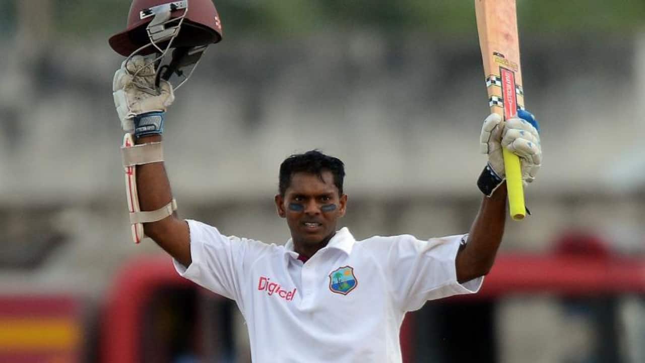 Chanderpaul scoring a Test ton
