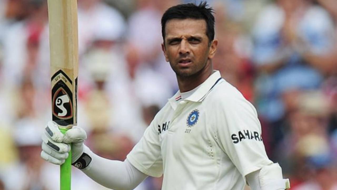 Dravid scoring a Test ton