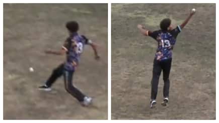 Unbelievable Catch in Europe Cricket Championship- Used Foot: Viral Video