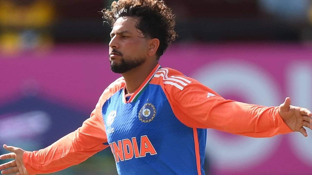 Kuldeep bowling for India in T20 WC 2024