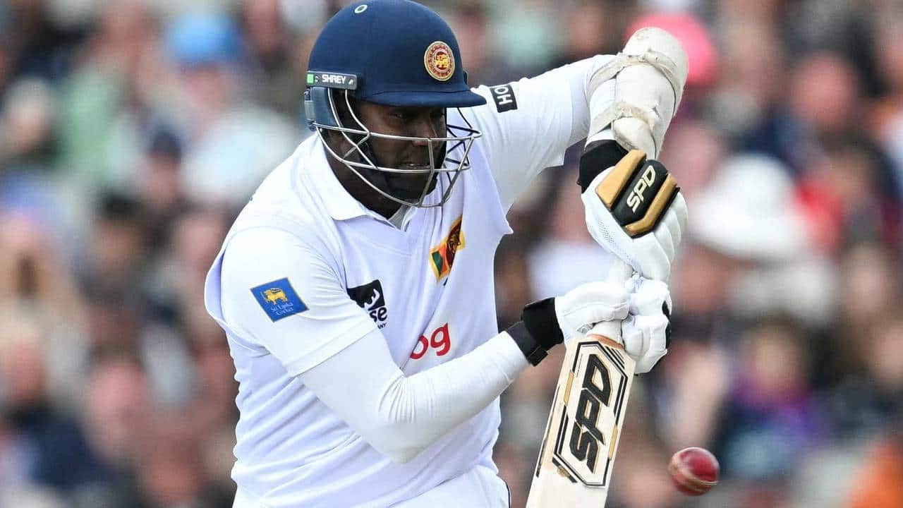 Mathews batting against England
