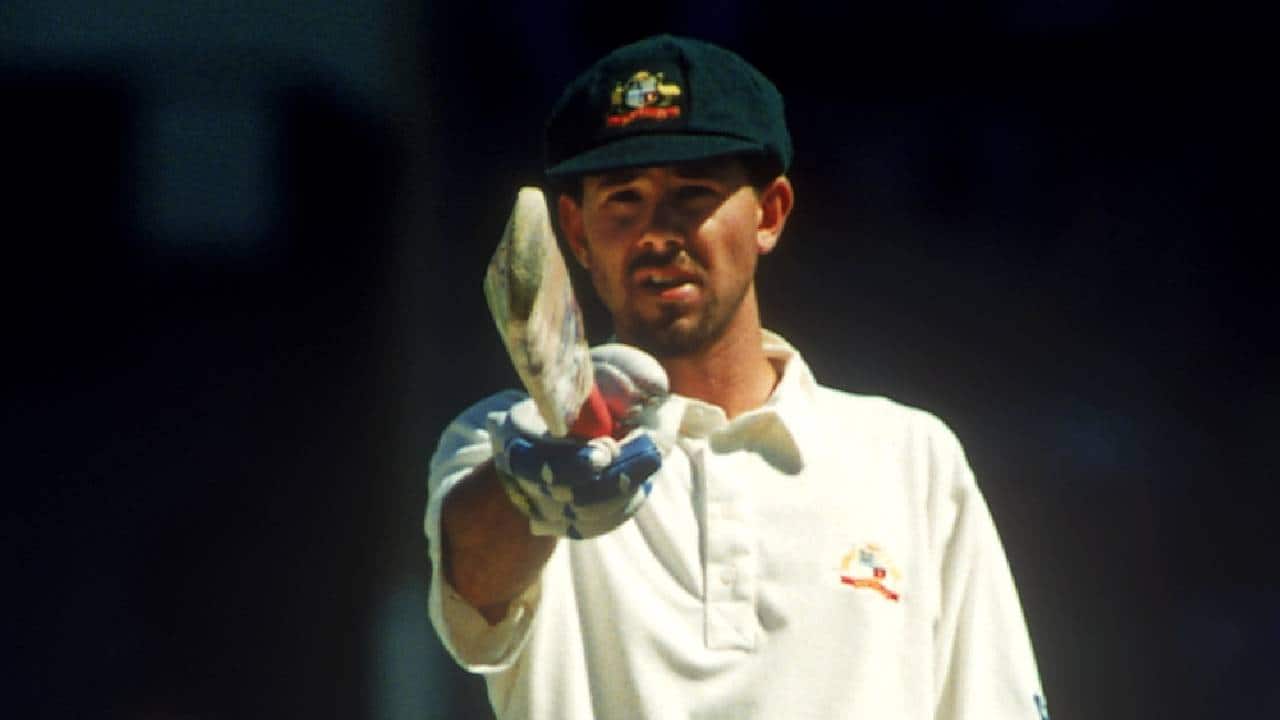 Ponting scoring a Test century