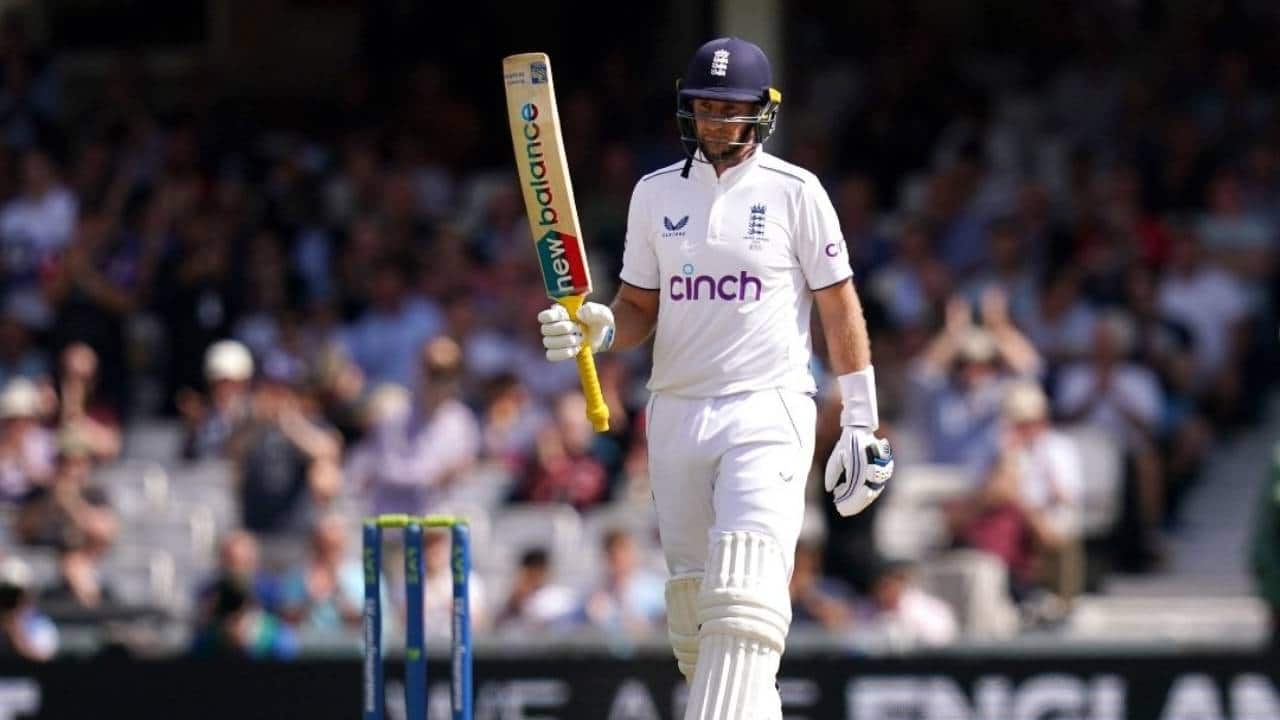 Root hitting a Test fifty against Sri Lanka