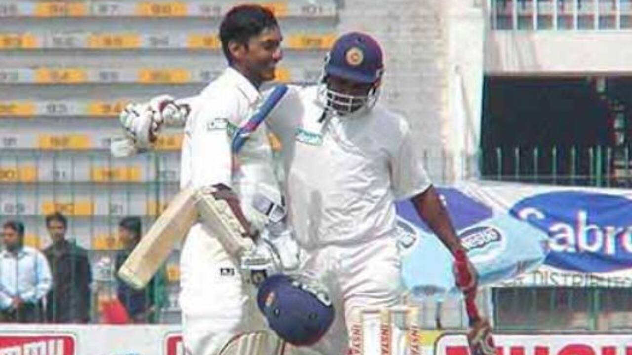 Sangakkara after hitting a double-ton against Pakistan