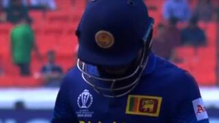 Srilanka batter getting dismissed on first ball in ODI vs India