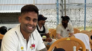 Fans enter ground in the middle of the match to meet Suryakumar Yadav