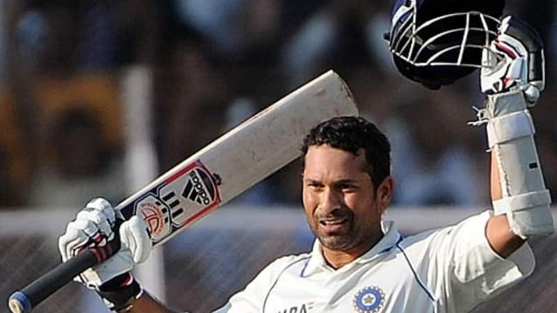 Tendulkar hitting a Test century