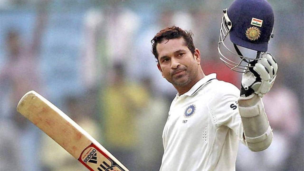 Tendulkar scoring a Test ton