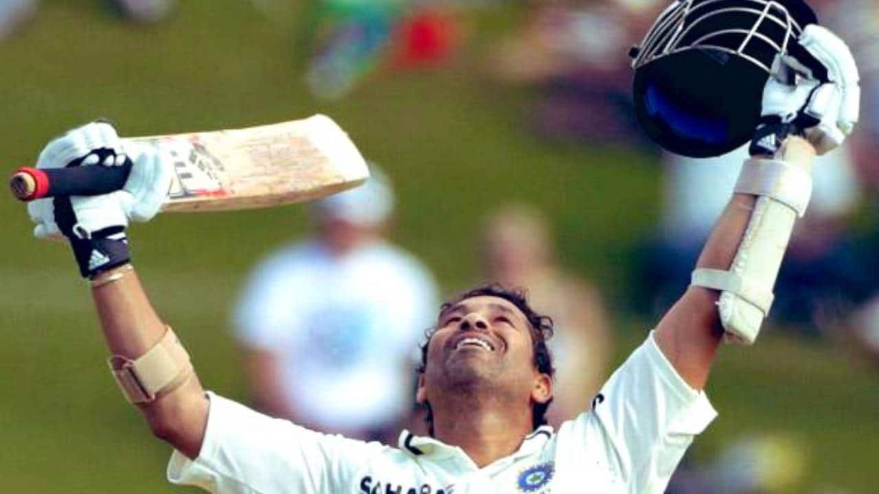 Tendulkar hitting a Test century