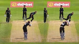 Tom Taylor magical ball wicket in one day cup county cricket video goes viral