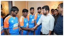 CM Revanth Meets Indian Blind Cricket Heroes in New York