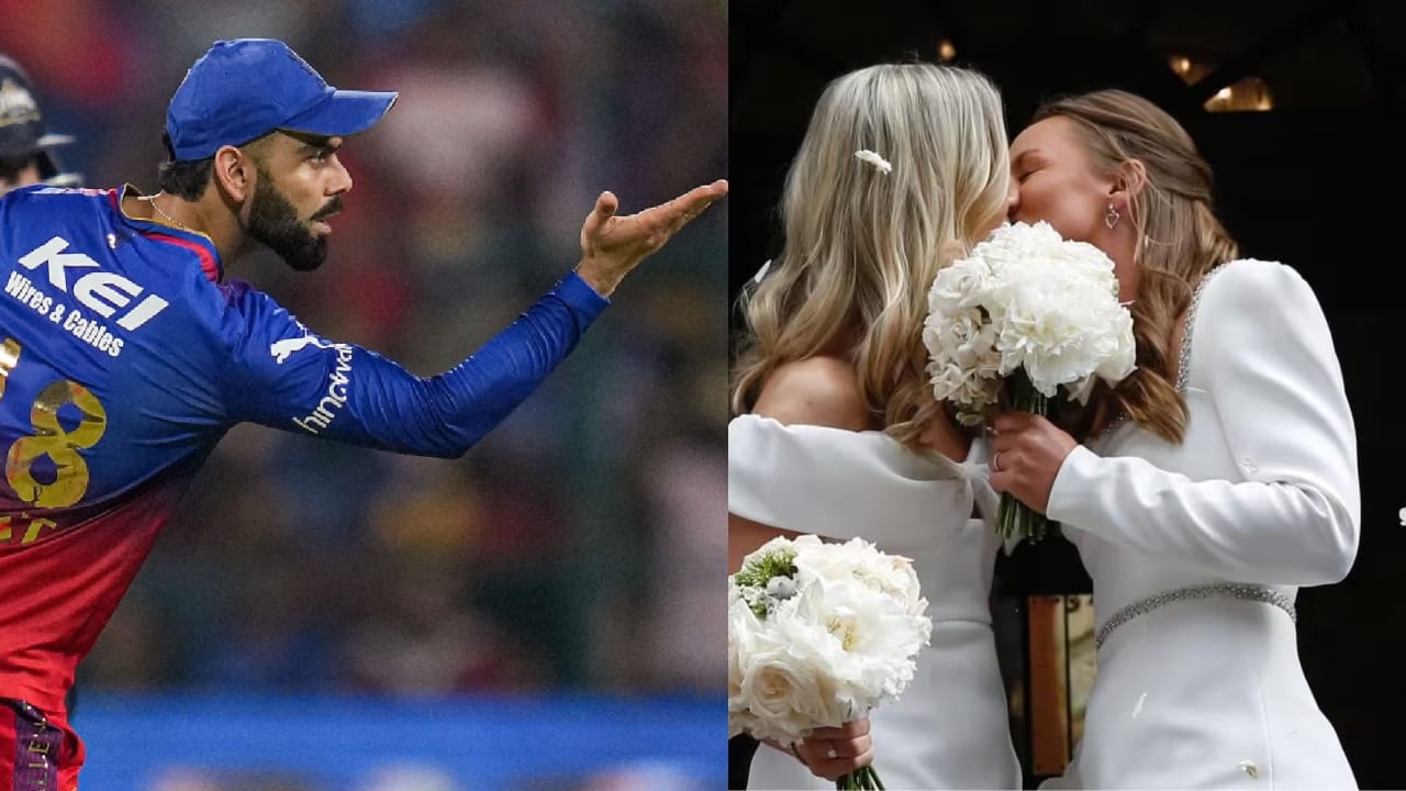 Virat Kohli and Danielle Wyatt
