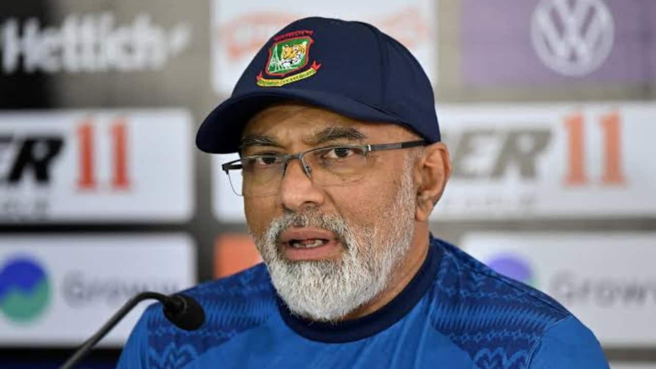Bangladesh coach during a press-conference