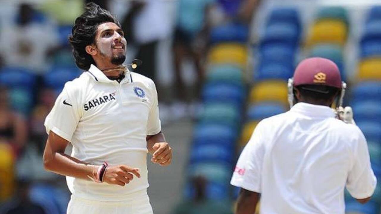 Ishant taking a wicket against West Indies