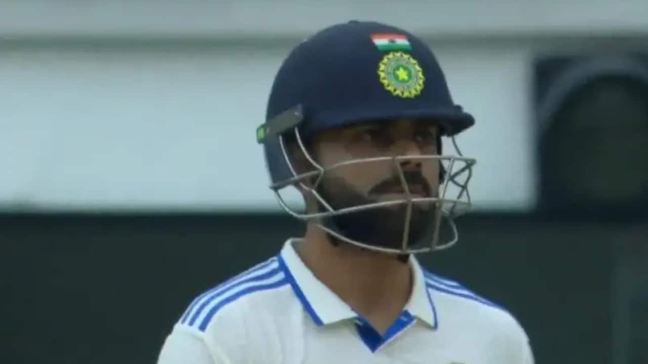 Kohli batting during a Test match