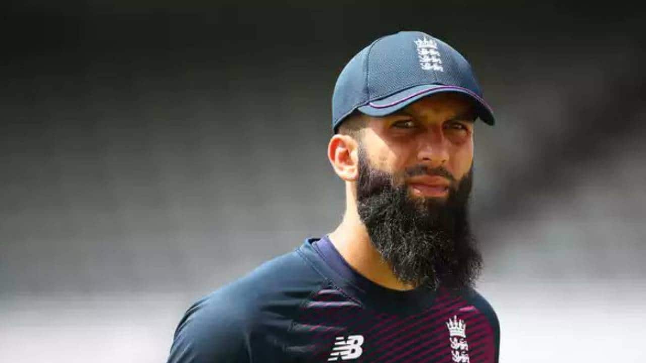 Moeen Ali practicing in the nets
