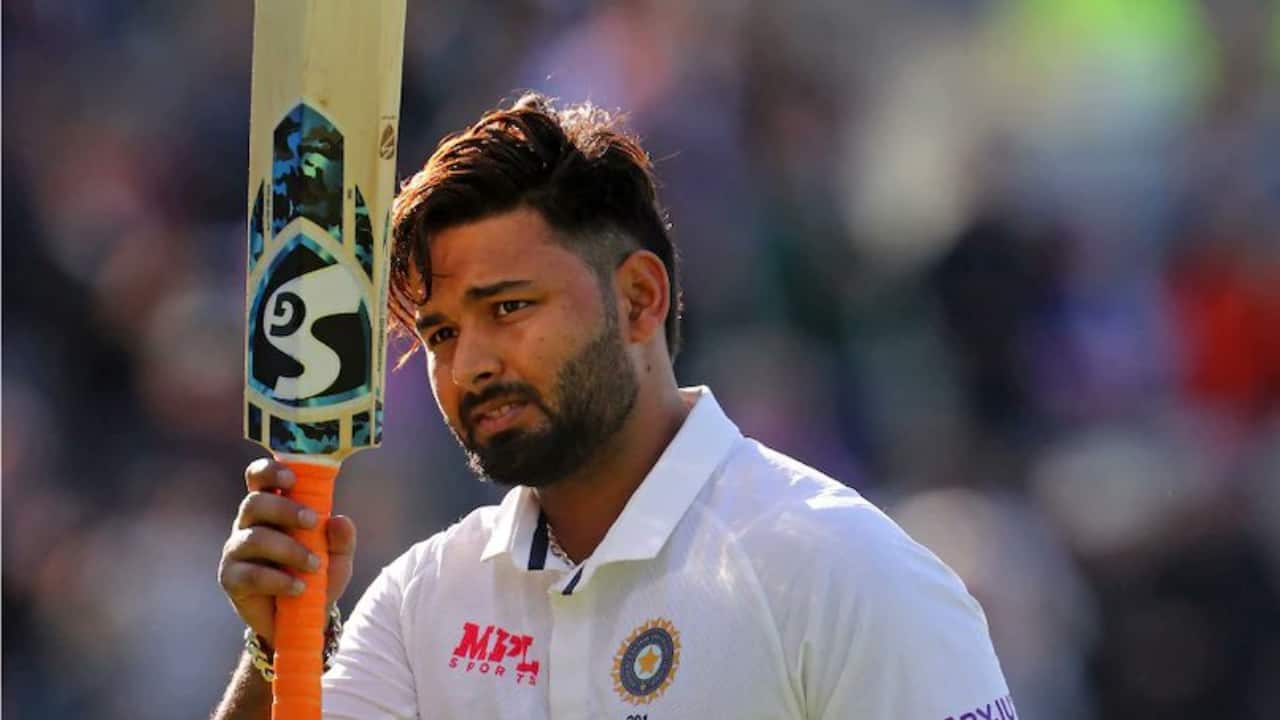 Pant batting during a Test match