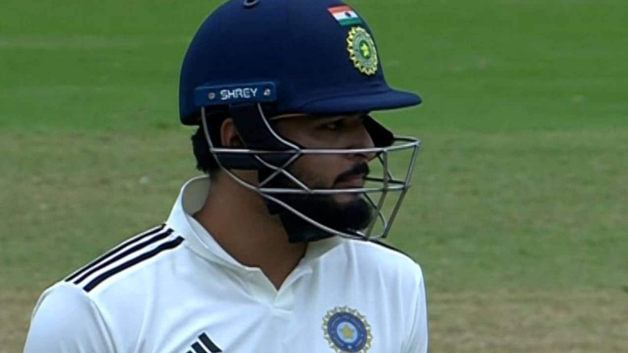 Parag batting in Duleep Trophy