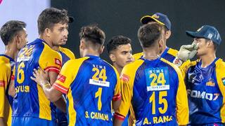 DPL T20 South delhi superstars enters in semifinal Purani delhi 6 beat west delhi Lions by six wickets