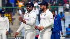 Rohit and Virat having a chat during a Test match