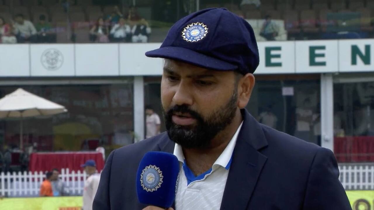 Rohit speaking after the toss