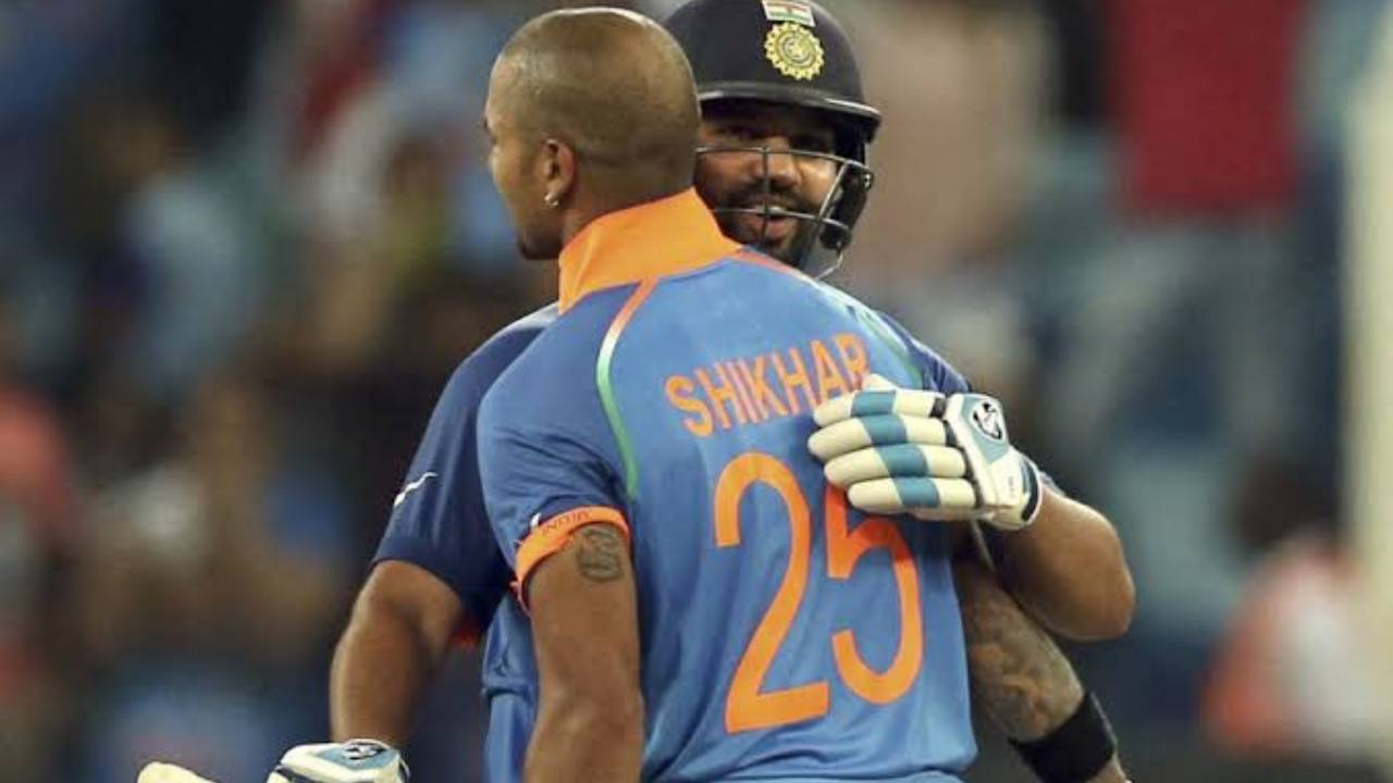 Rohit and Dhawan batting against Ireland