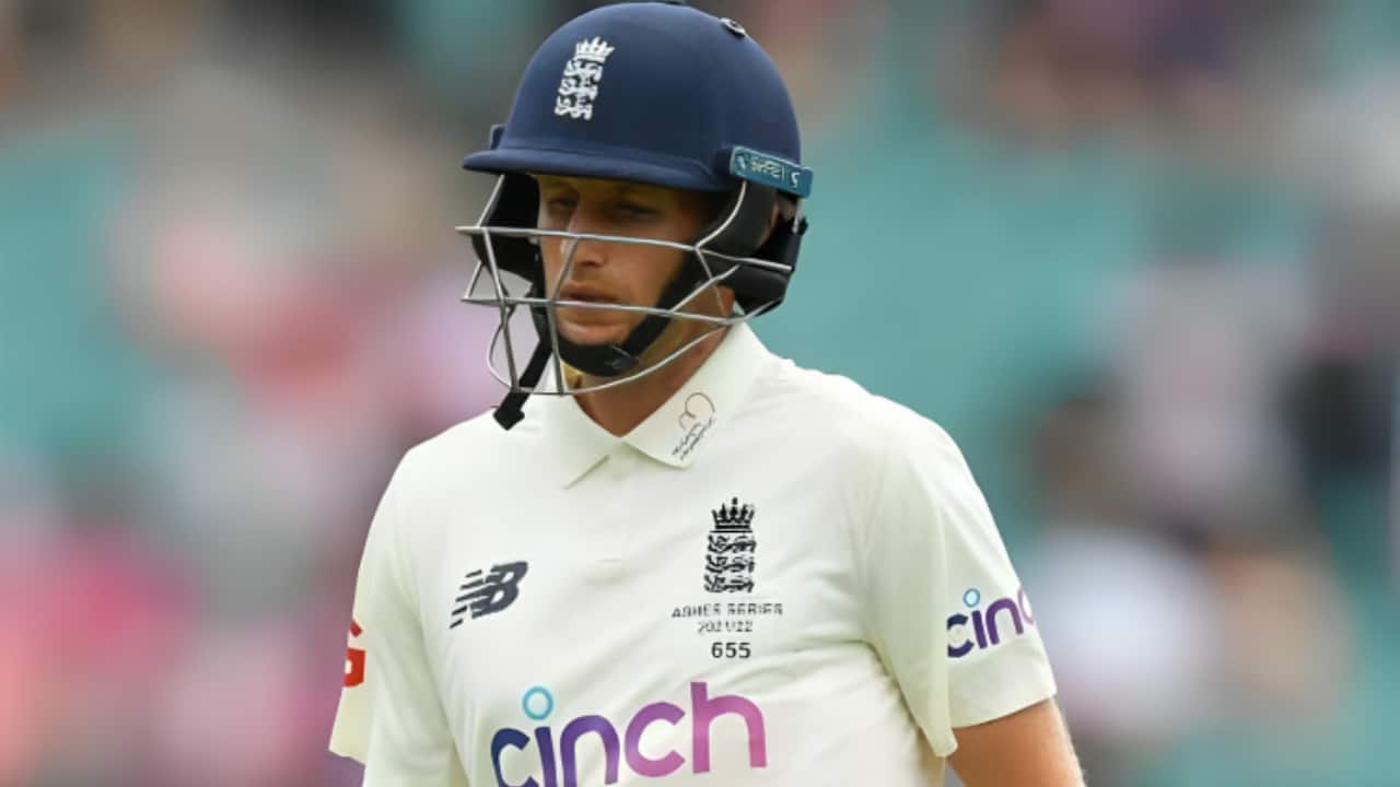 Root batting during a Test match