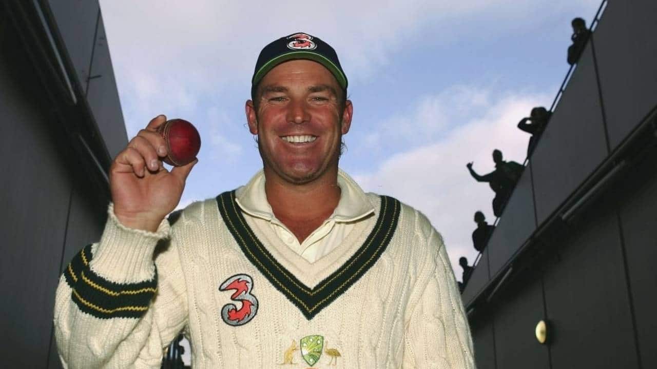 Warne taking a 5-wickethaul during a Test match