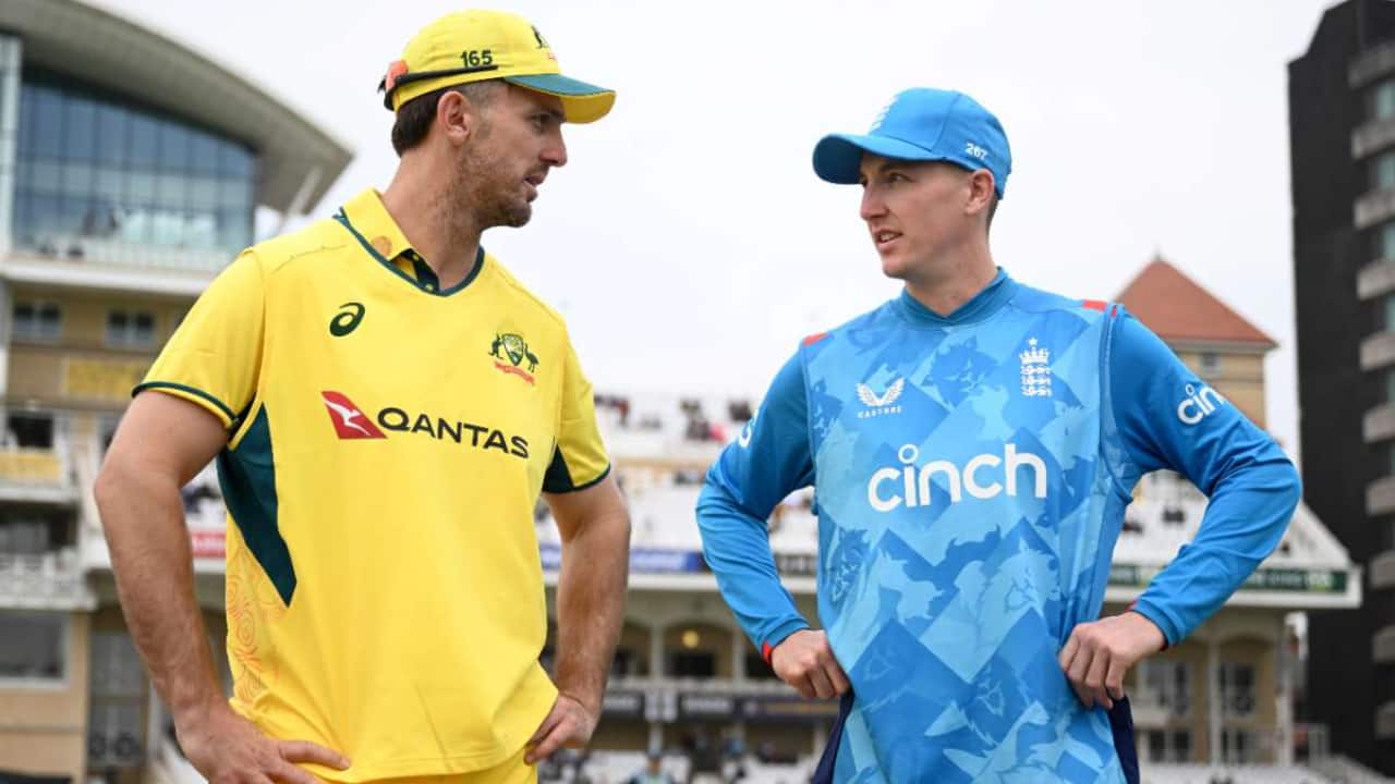 Mitchell Marsh and Harry Brook