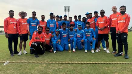 India under 19 team beat Australia by 3-0 in odis series