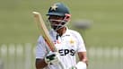 Babar batting during a Test match