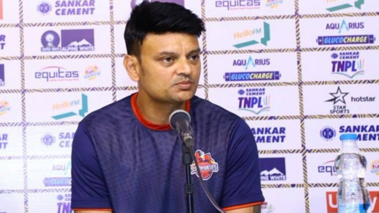 Badani speaking during a press-conference